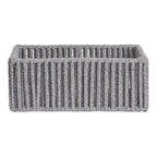 Arese Baskets - Baskets, cotton/metal, grey set of 3