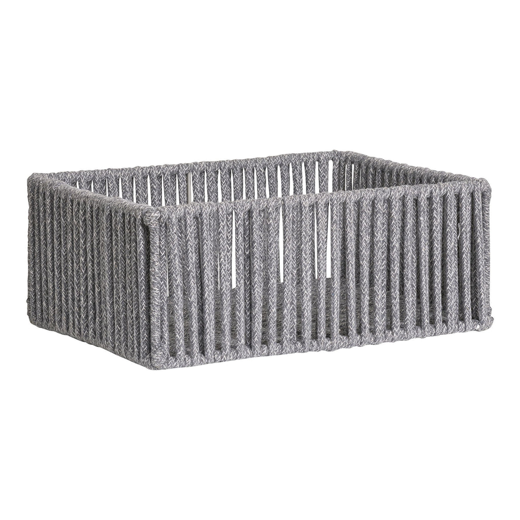 Arese Baskets - Baskets, cotton/metal, grey set of 3