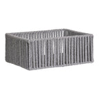 Arese Baskets - Baskets, cotton/metal, grey set of 3