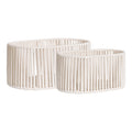 Arese Baskets - Baskets, cotton/metal, off-white set of 2