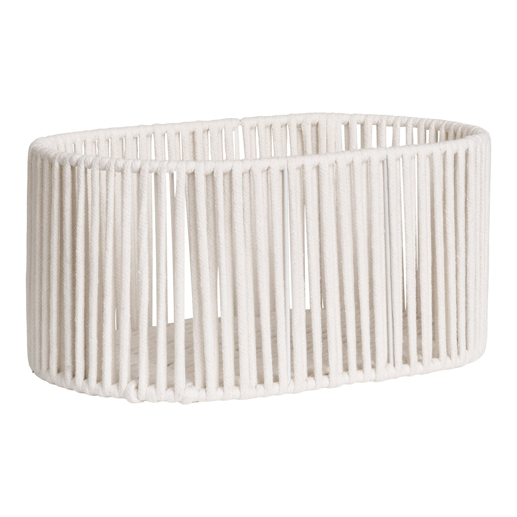 Arese Baskets - Baskets, cotton/metal, off-white set of 2