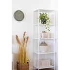 Arese Baskets - Baskets, cotton/metal, off-white set of 2