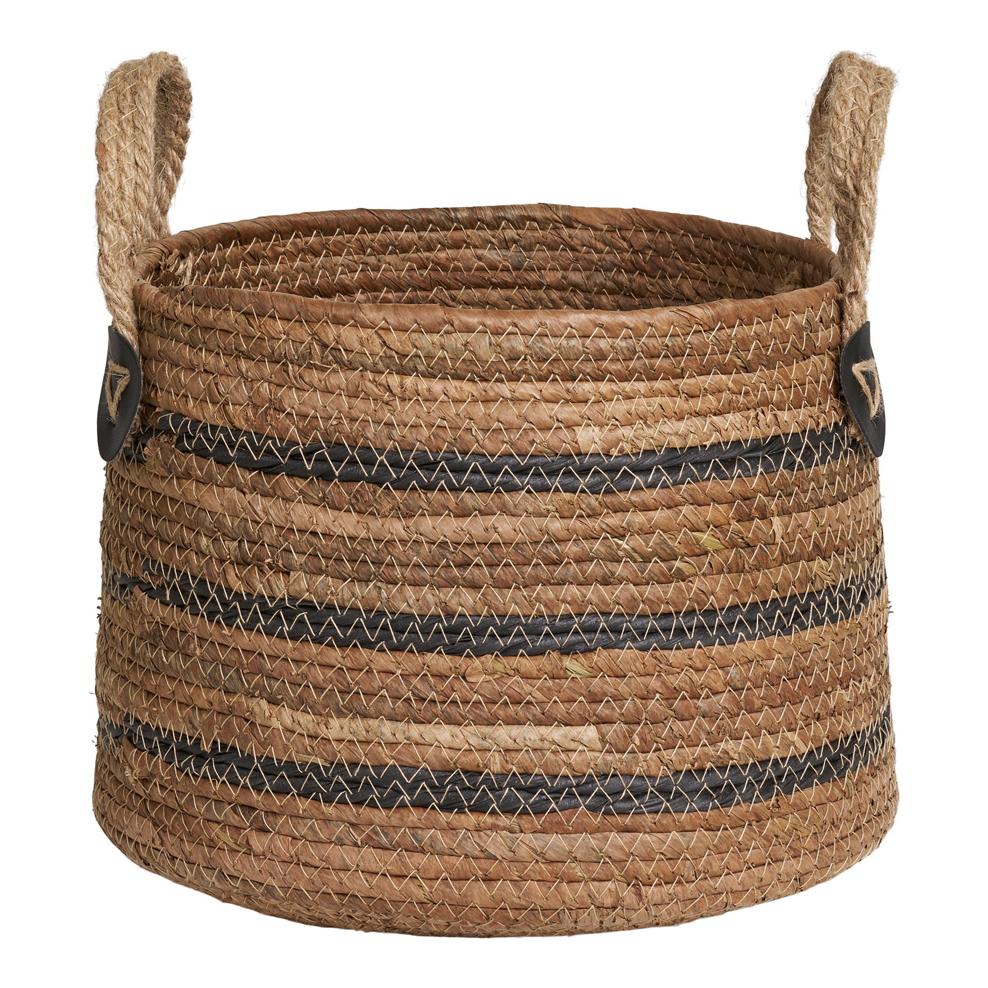 Erba Baskets - Baskets, banana leaf, natural set of 2