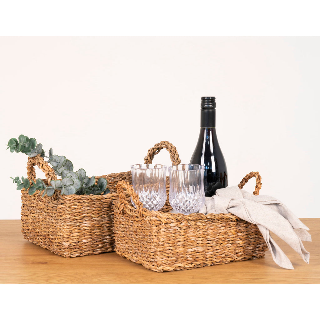 Morella Baskets - Baskets, seagrass, natural set of 2