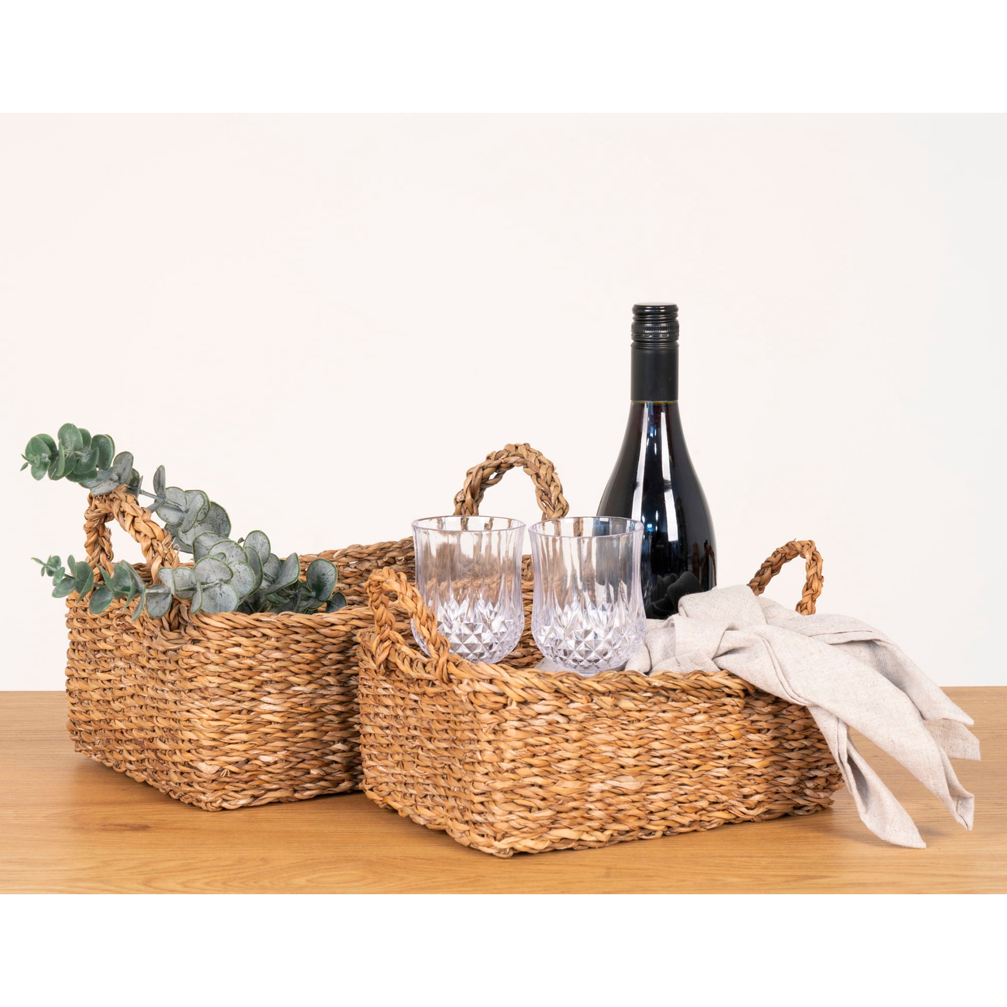 Morella Baskets - Baskets, seagrass, natural set of 2