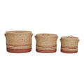 Budoni Baskets - Baskets, seagrass, natural/brown set of 3
