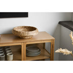 Frellesvig Tray - Tray, water hyacinth, natural ø38x12,5cm