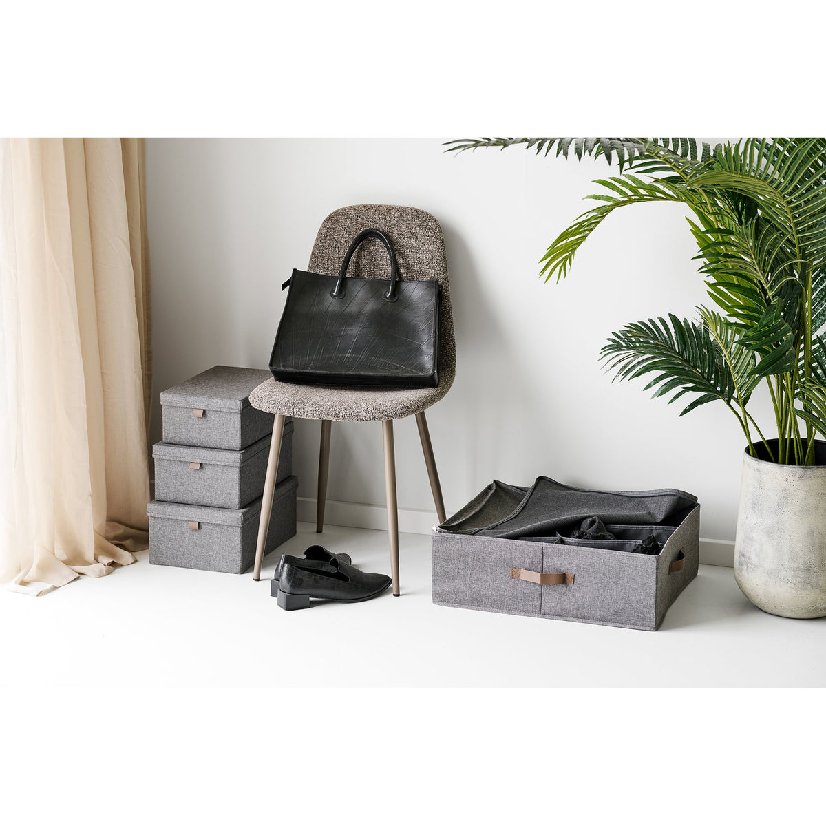 Noto Storage Boxes — Dark Grey