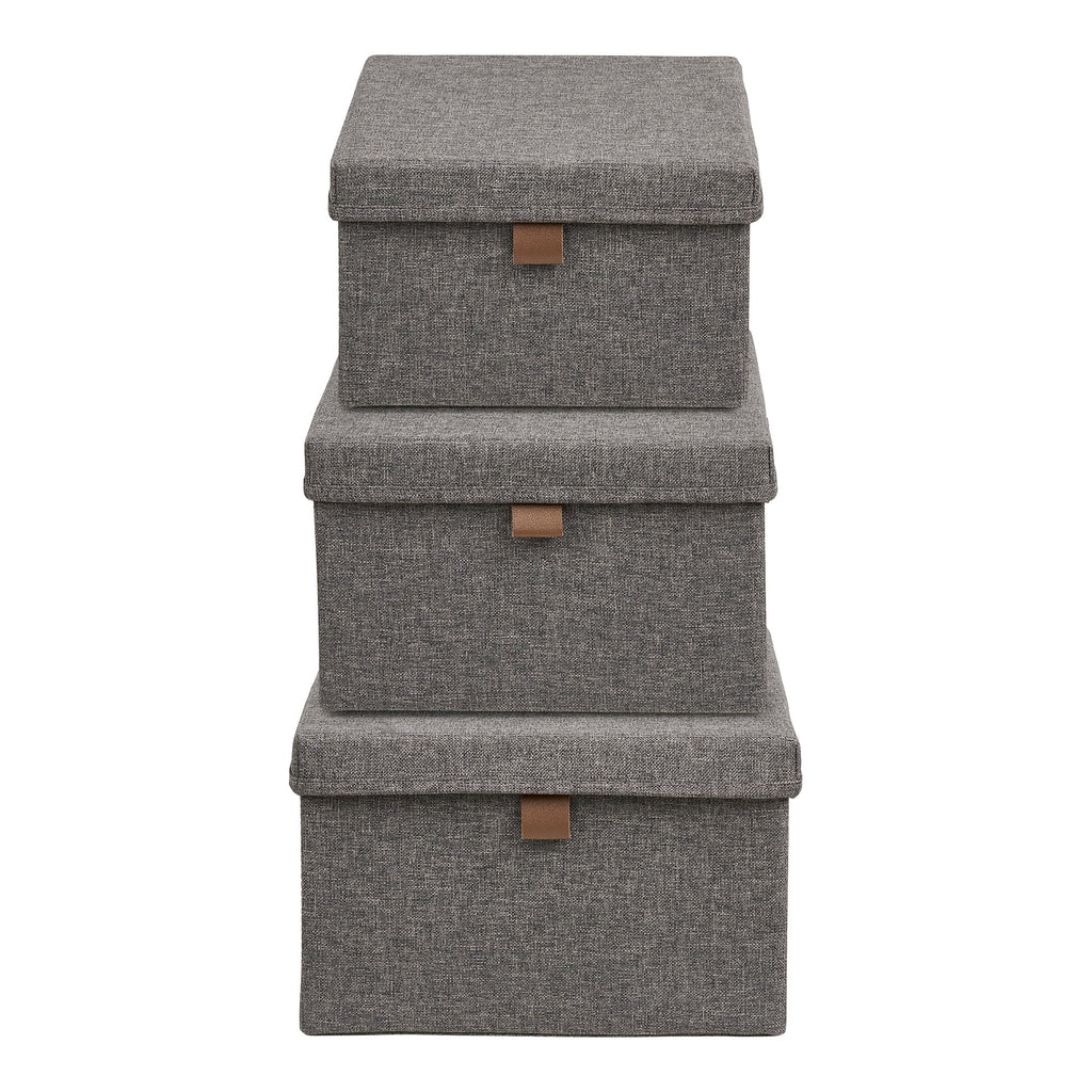 Noto Storage Boxes — Dark Grey