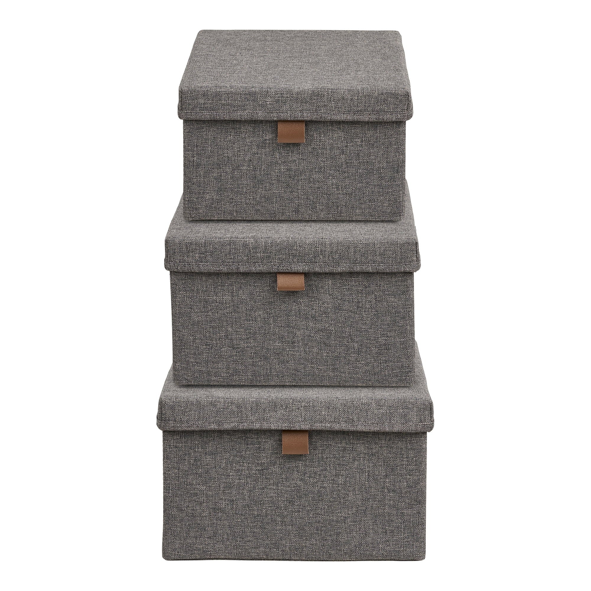 Noto Storage Boxes — Dark Grey