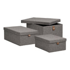 Noto Storage Boxes — Dark Grey