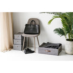 Noto Storage Boxes - Storage boxes, textile, dark grey set of 3