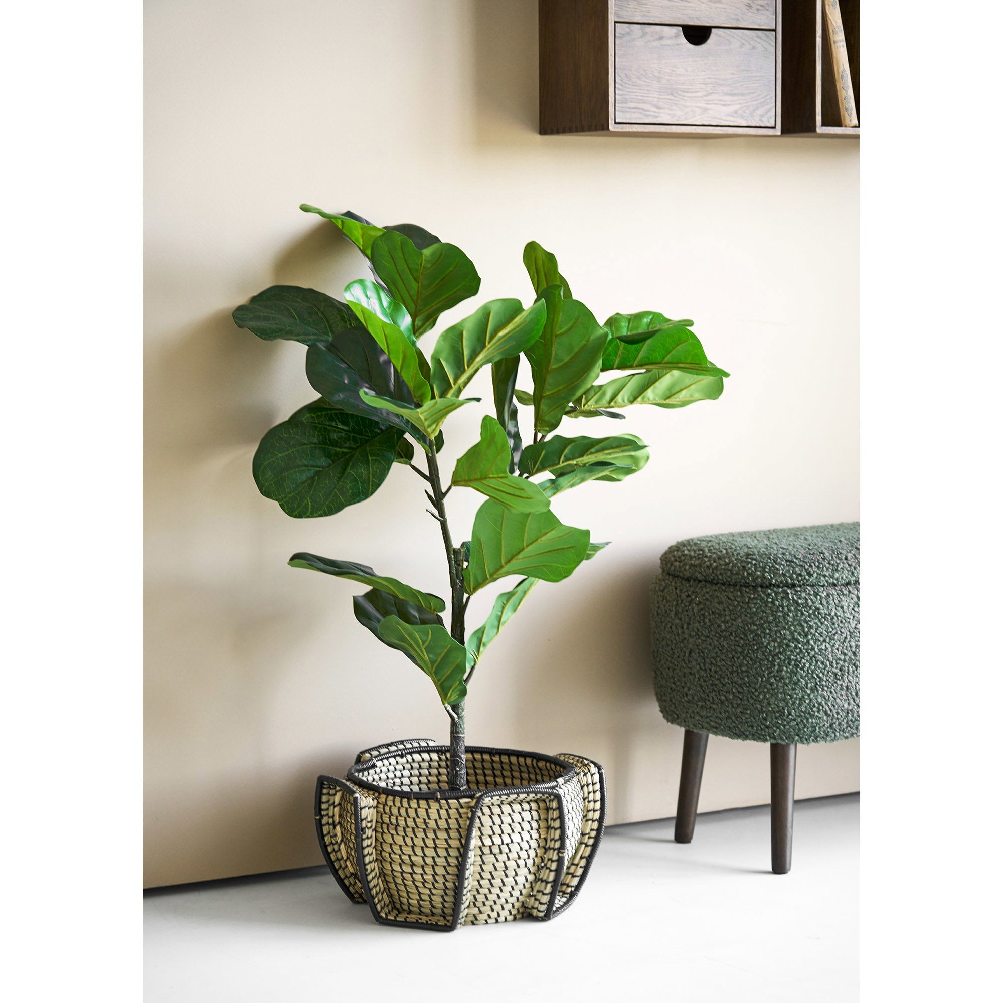 Medan Basket — Natural / Black