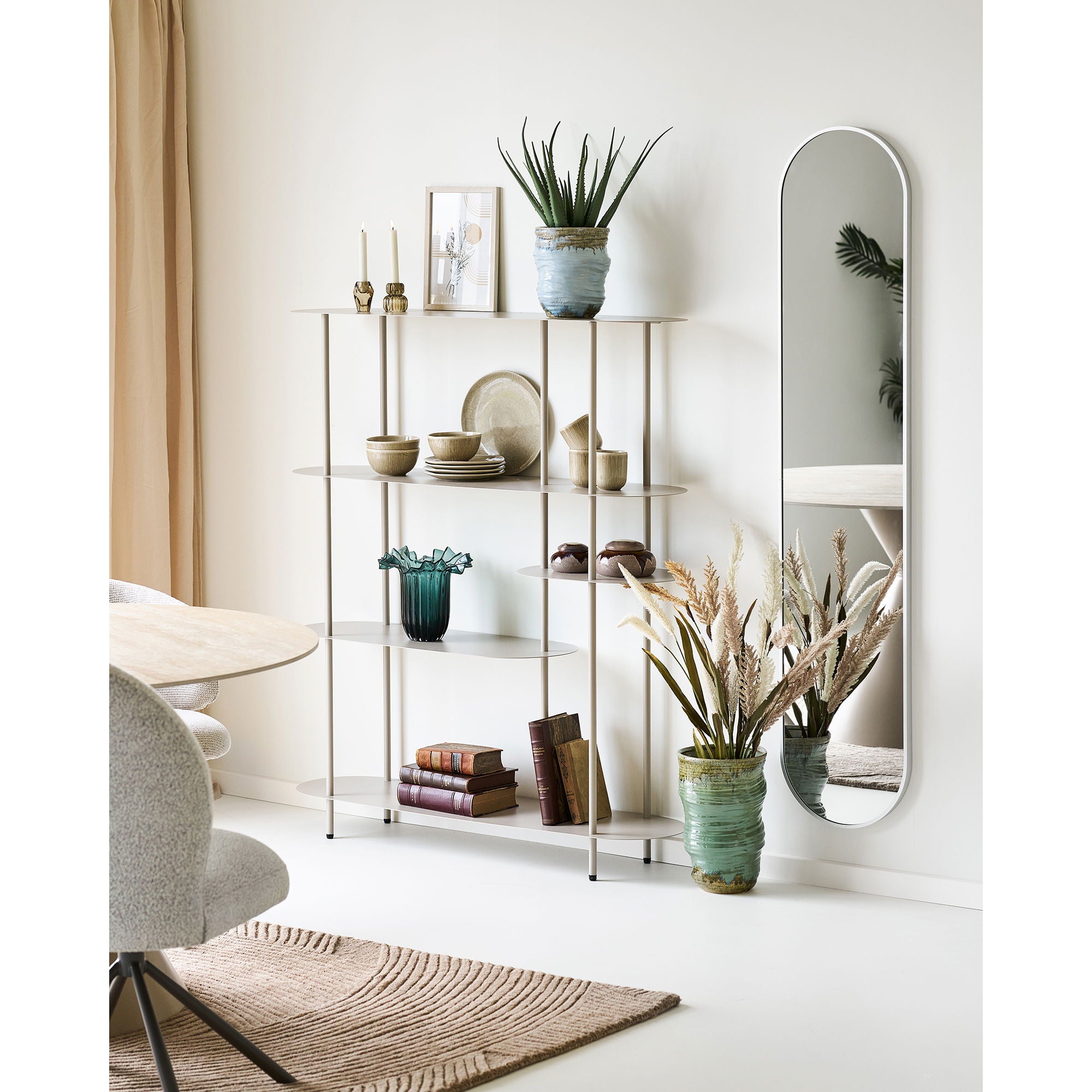 Vase - Vase, ceramic, green ø22x34,5 cm