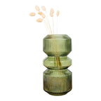 Vase - Vase, glass, green ø12x25 cm