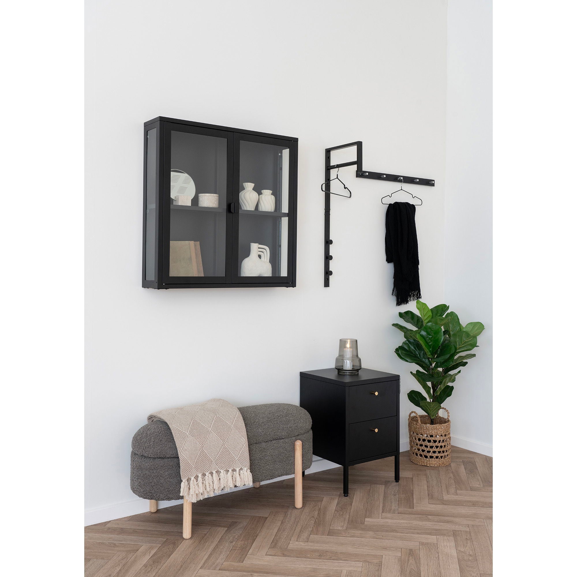 Vase - Vase, ceramic, beige, 18,5x8x19,5 cm