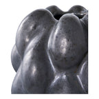 Vase - Vase, ceramic, black, 14x15x19 cm