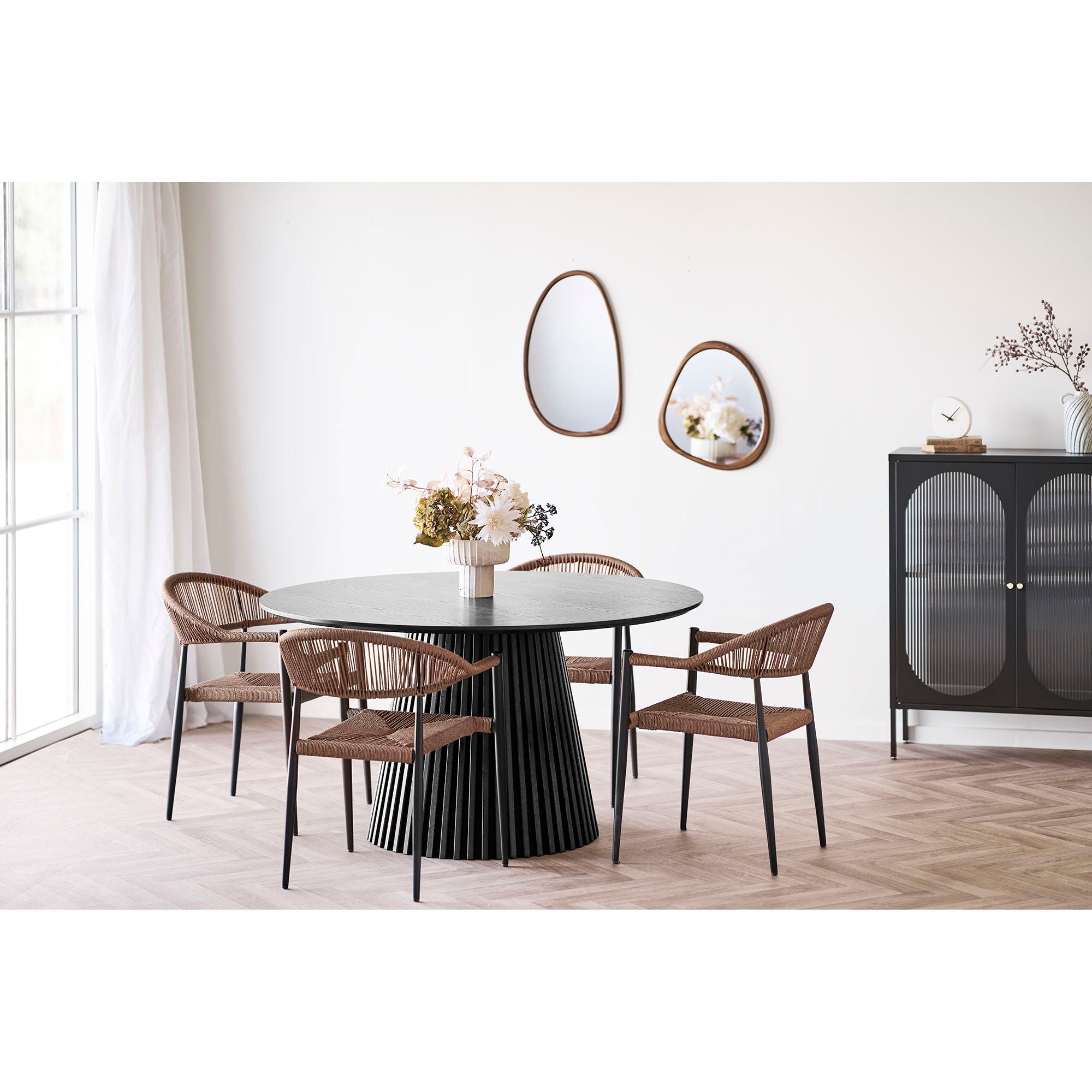 Vase - Vase, cement, brown/beige ø20,5x18,5 cm