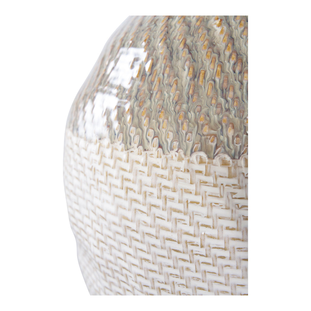 Vase — White / Green