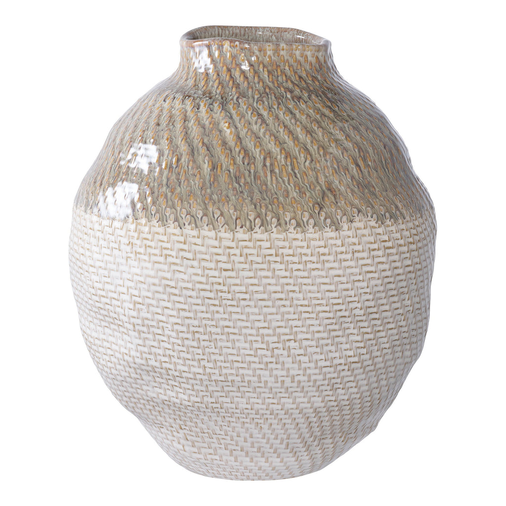 Vase — White / Green