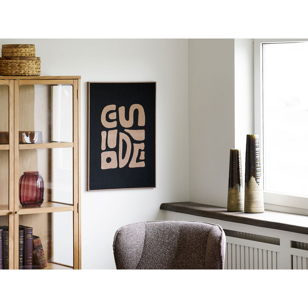 Vase - Vase, ceramic, brown ø12,5x48 cm