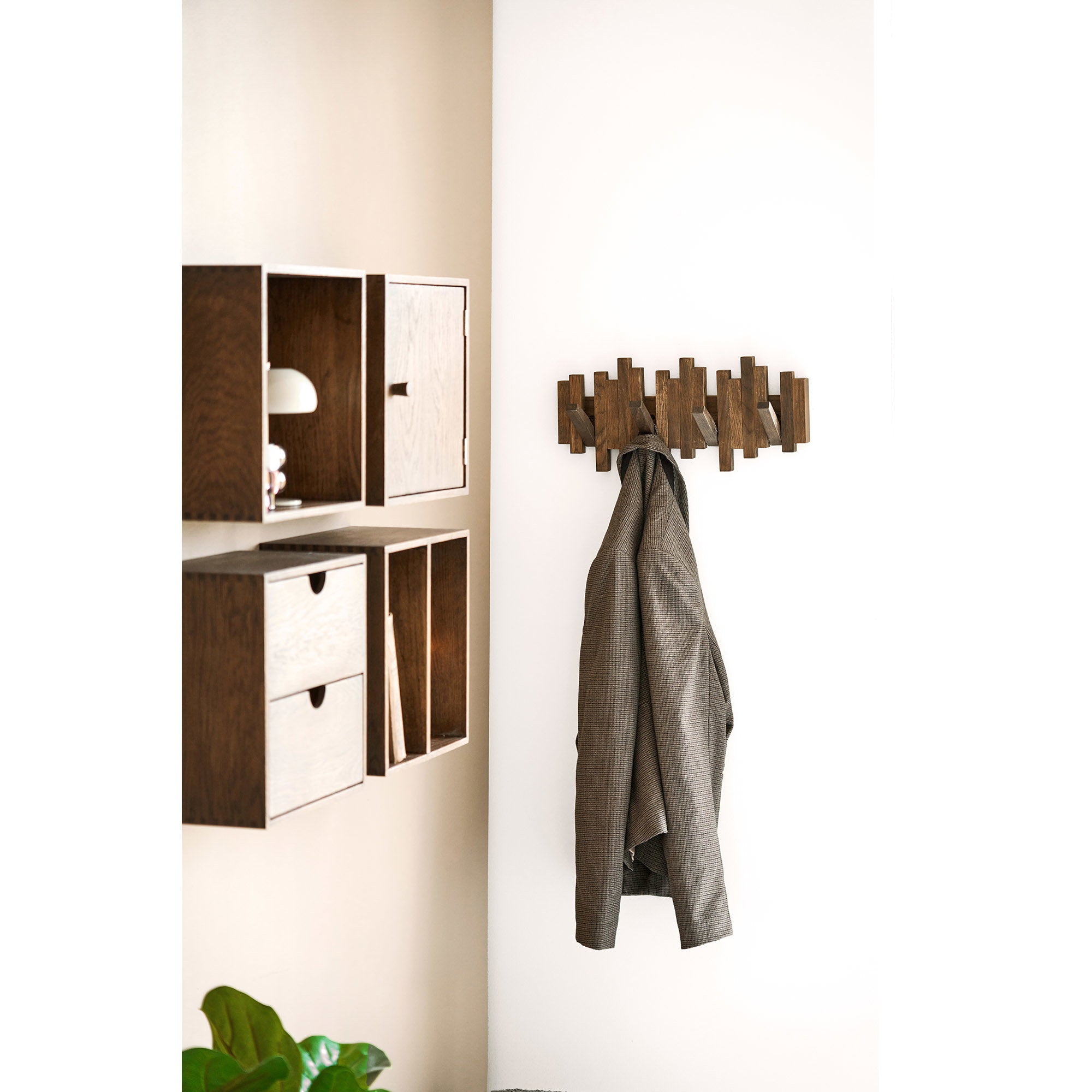 Caltra Coat Rack — Dark Brown
