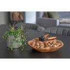 Nola Bowl - Bowl, teak, natural ø30x5 cm