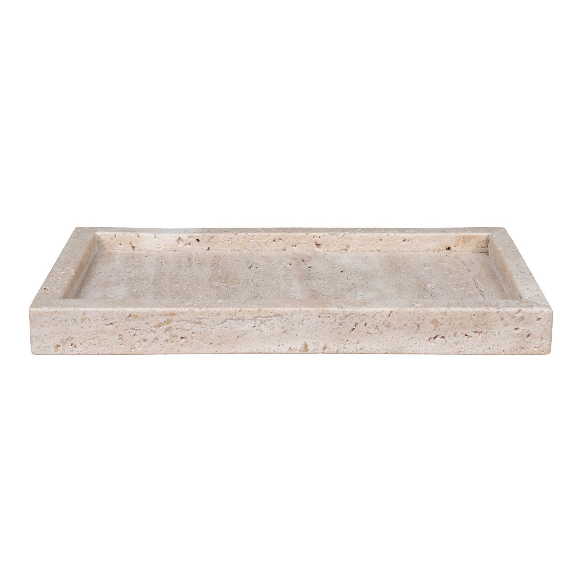 Tray  - <p>Tray, travertine, natural, 30,5x15 cm</p>