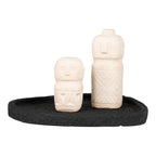 Tray - Tray, cement, black, 26,5x26x2 cm