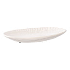 Tray - Tray, ceramic, white 30,5x20,3x3,8 cm
