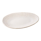 Tray - Tray, ceramic, white 30,5x20,3x3,8 cm