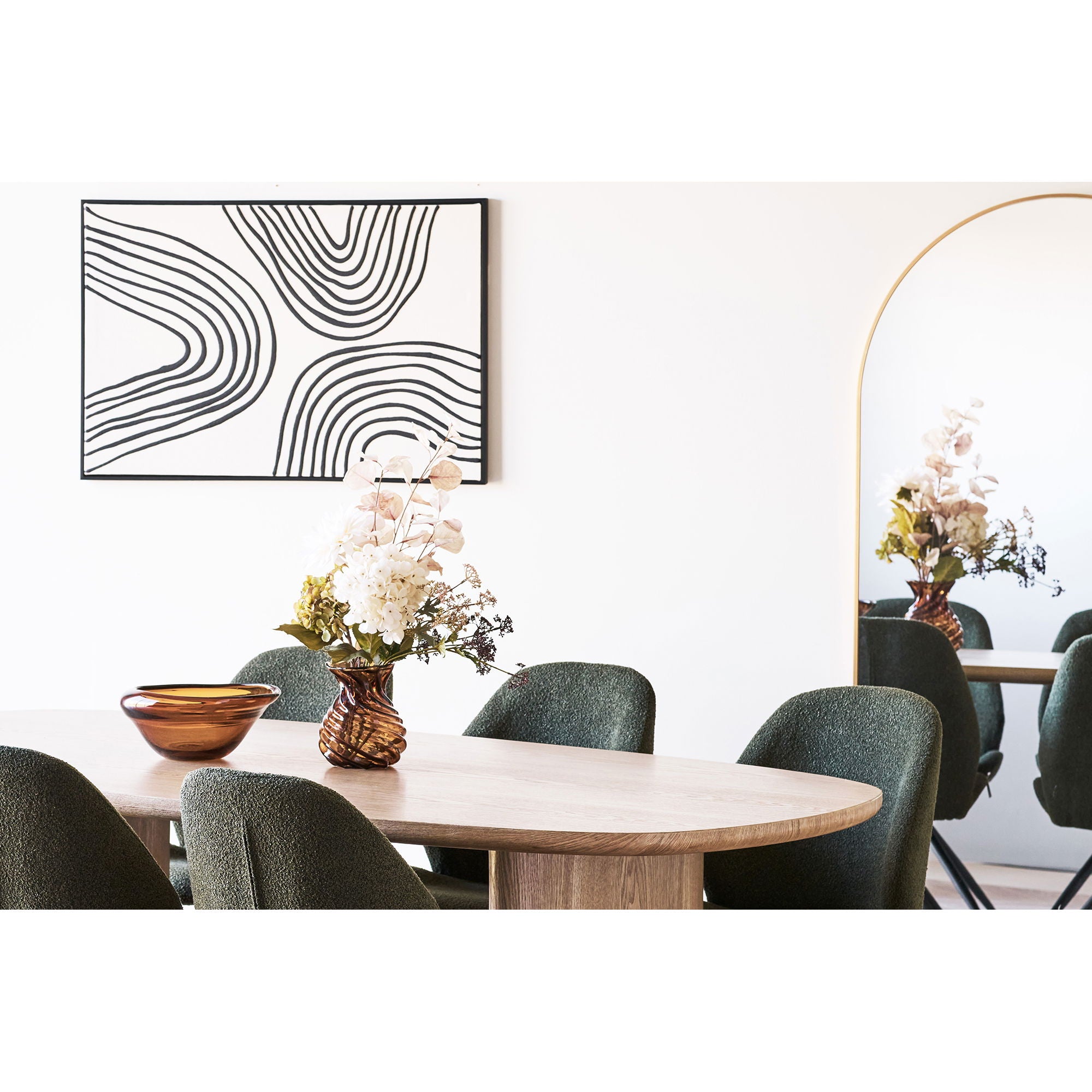 Bowl - Bowl, mouthblown glass, smoked brown 29x26x11 cm