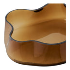 Tray - Tray, glass, smoked brown 29,5x24x7 cm