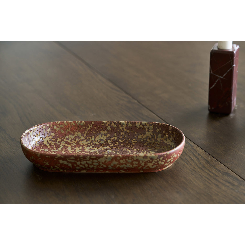 Tray — Dark Brown / Dark Forest Green