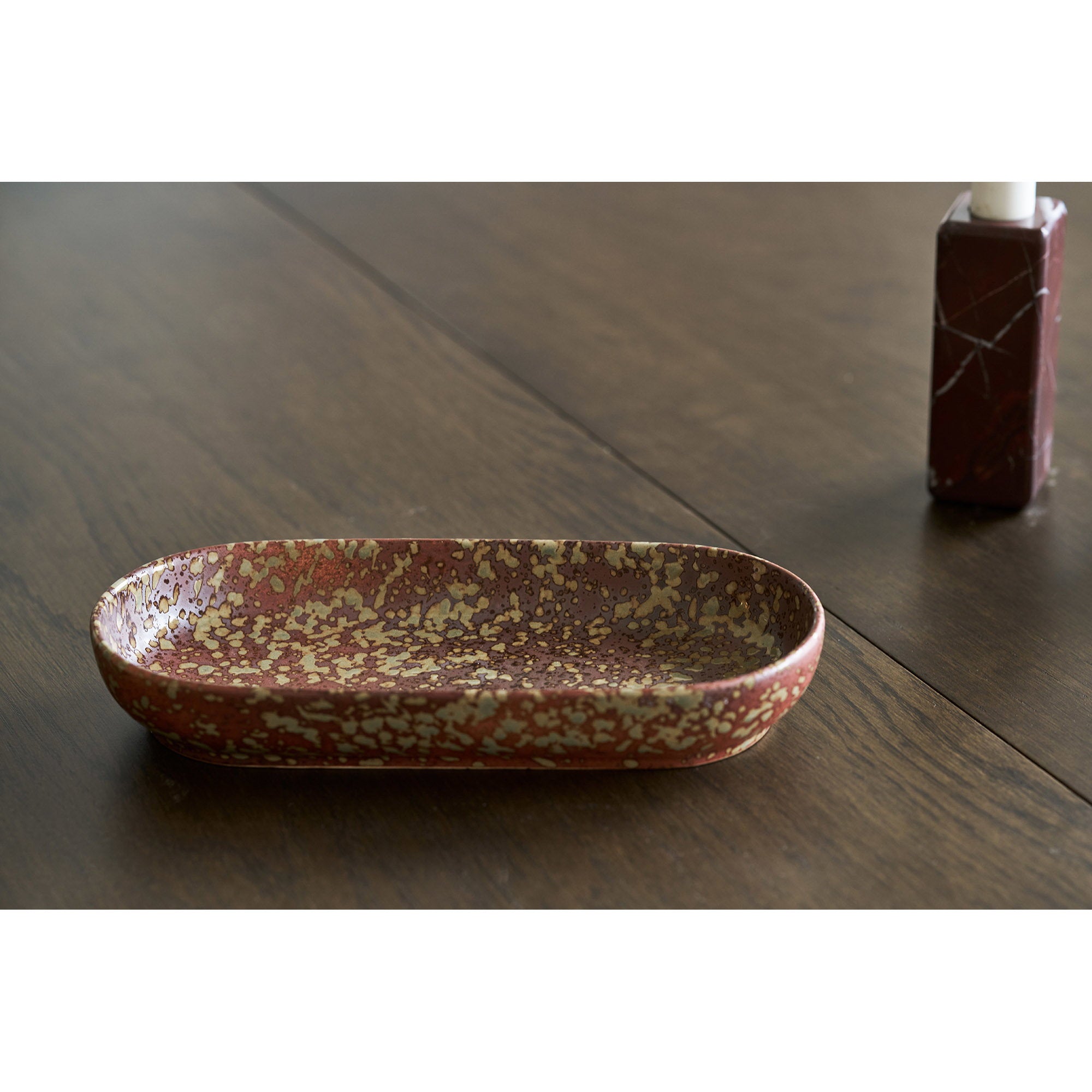 Tray — Dark Brown / Dark Forest Green
