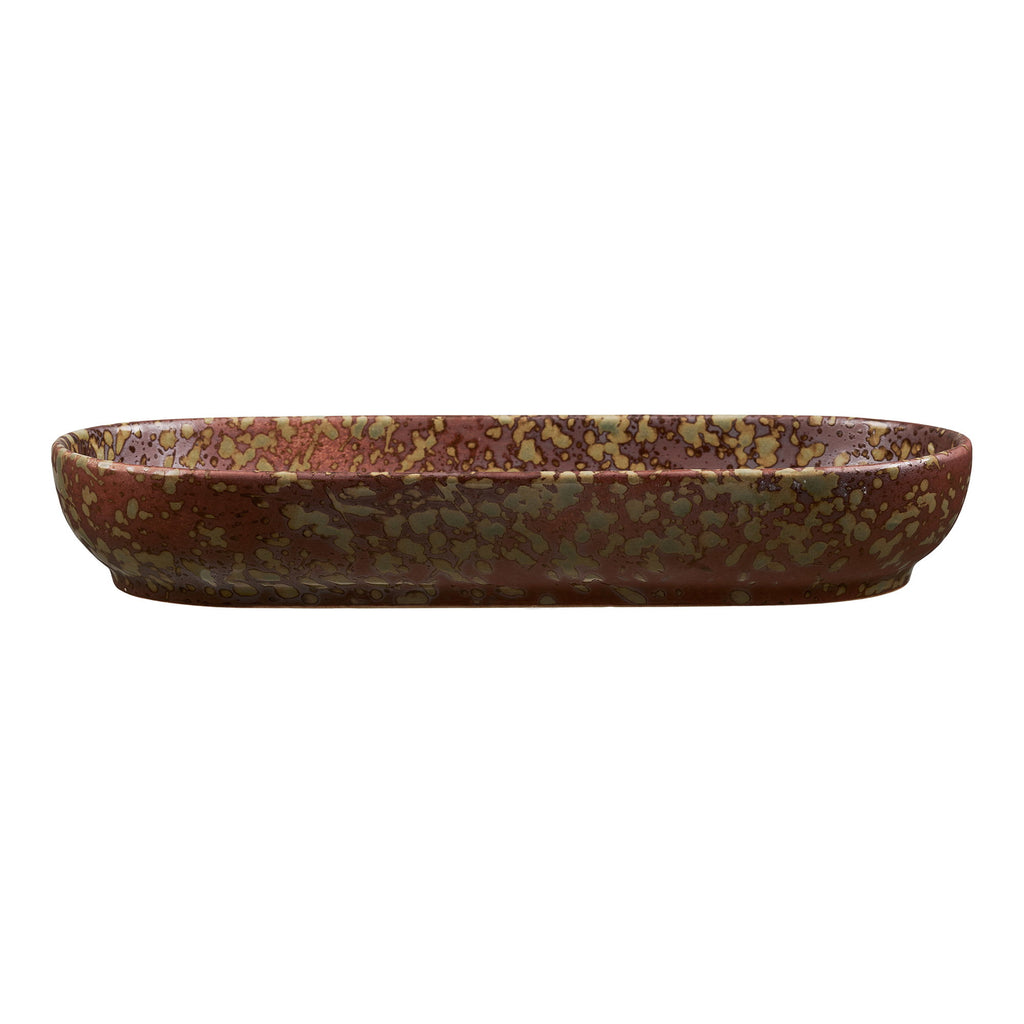 Tray — Dark Brown / Dark Forest Green