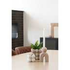 Candle holder — Brown