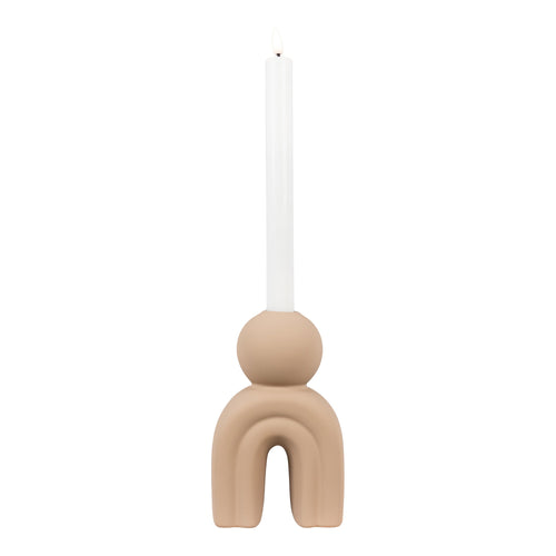 Candle holder — Brown