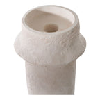 Candle Holder - Candle holder, cement, white set of 2