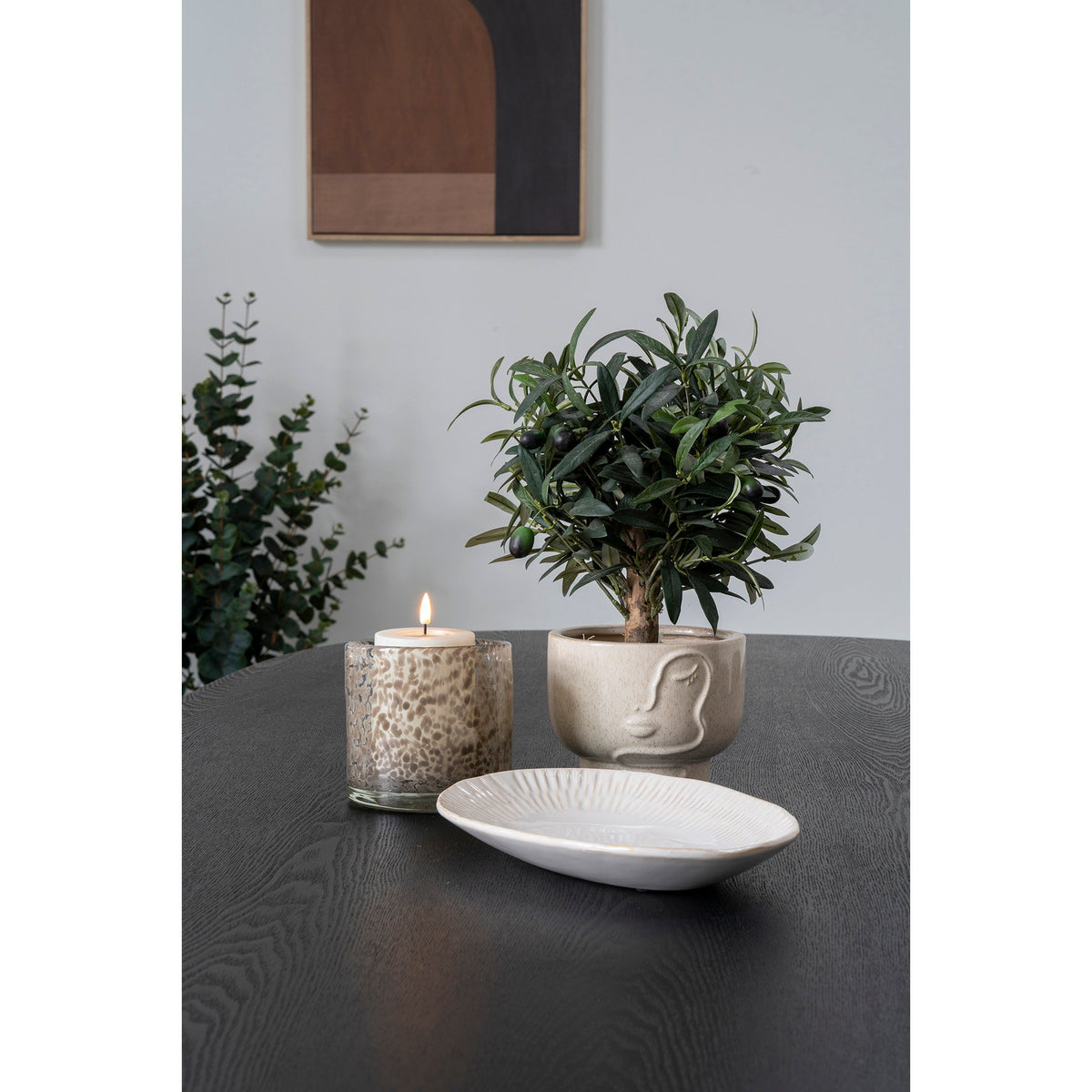 Candle Holder — Light Brown