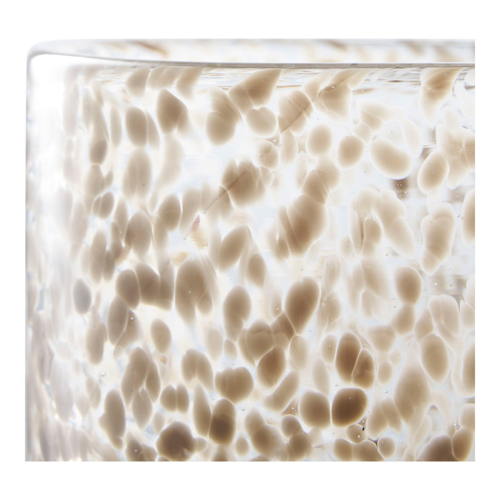 Candle Holder - Candle holder, glass, brown ø12x12 cm