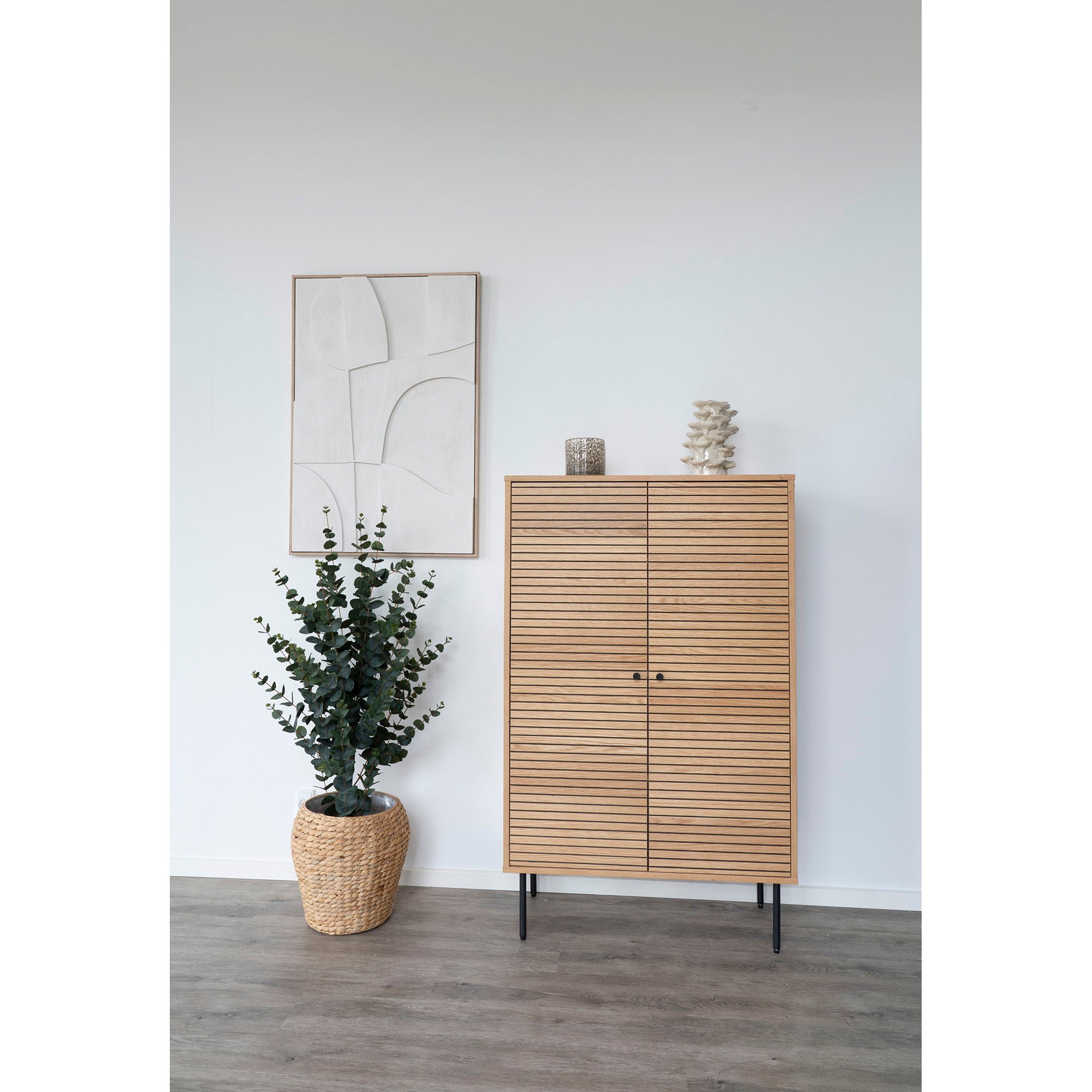 Candle Holder - Candle holder, glass, brown ø12x12 cm