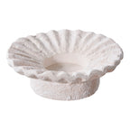 Candle Holder - Candle holder, cement, white set of 2