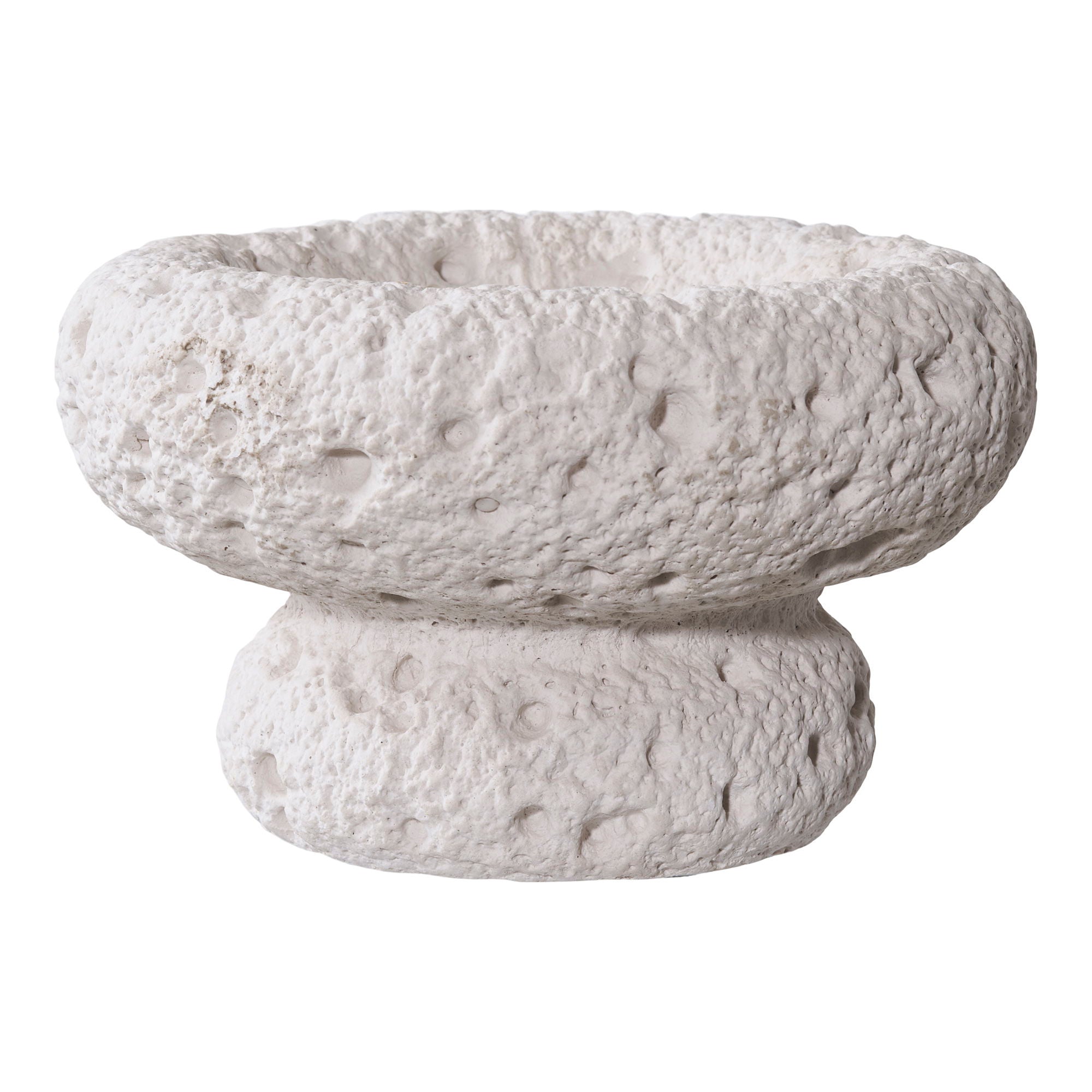 Candle Holder - Candle holder, cement, grey set of 2