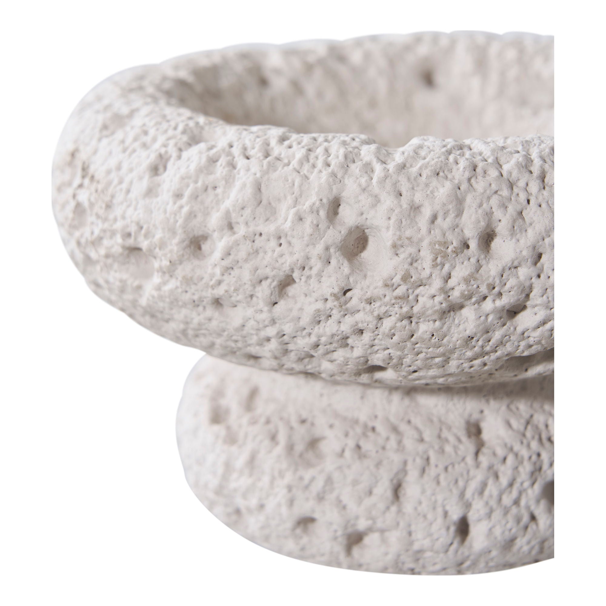 Candle Holder - Candle holder, cement, grey set of 2