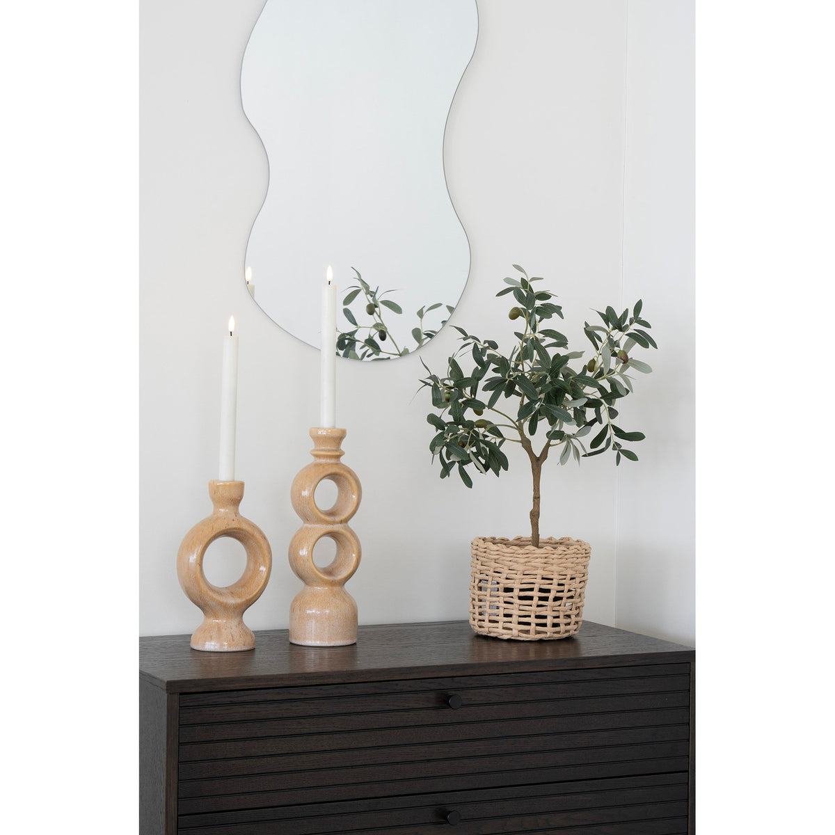 Candle Holder — Brown