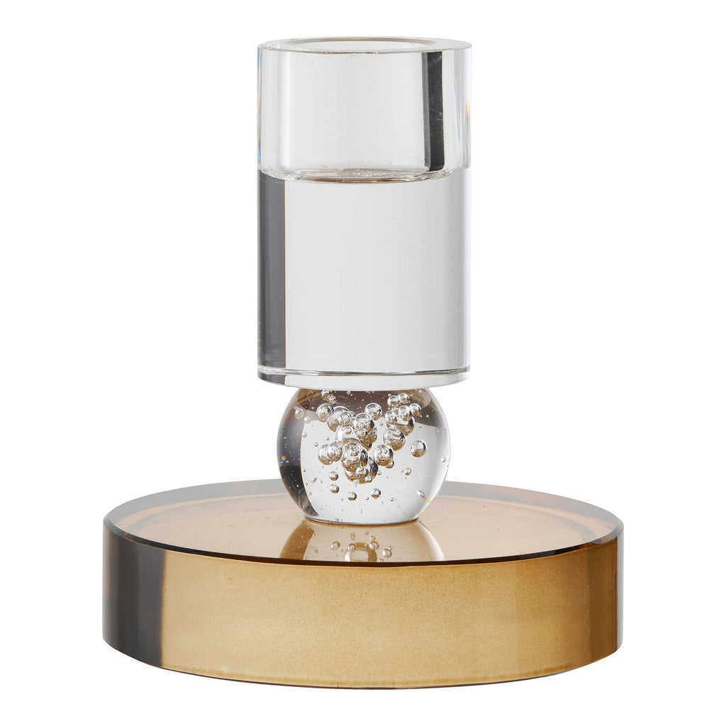 Candle Holder — Brown / White