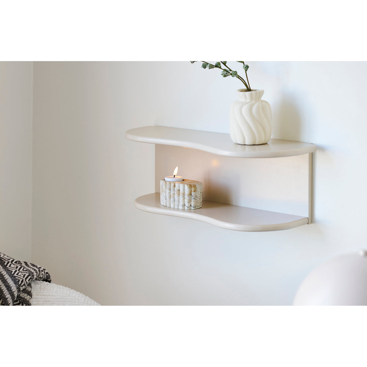Tealight Holder — Brown / Beige