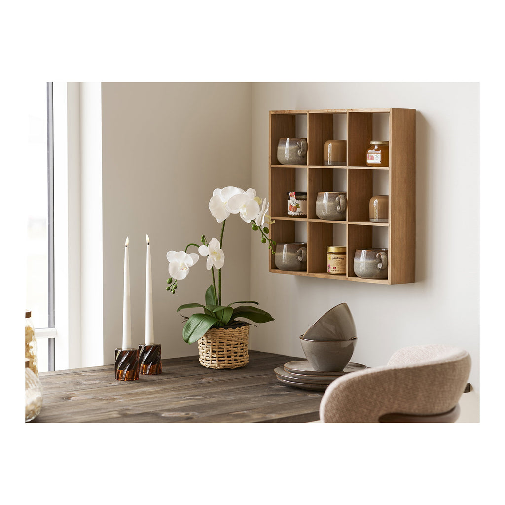 Candle Holder — Smoked brown