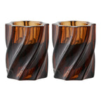 Candle Holder — Smoked brown
